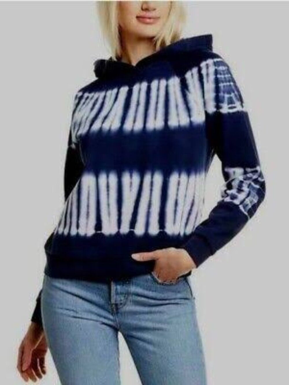 Madewell Womens Cotton Retro Tie-Dye Hooded Resourced Pullover M Sweatshirt